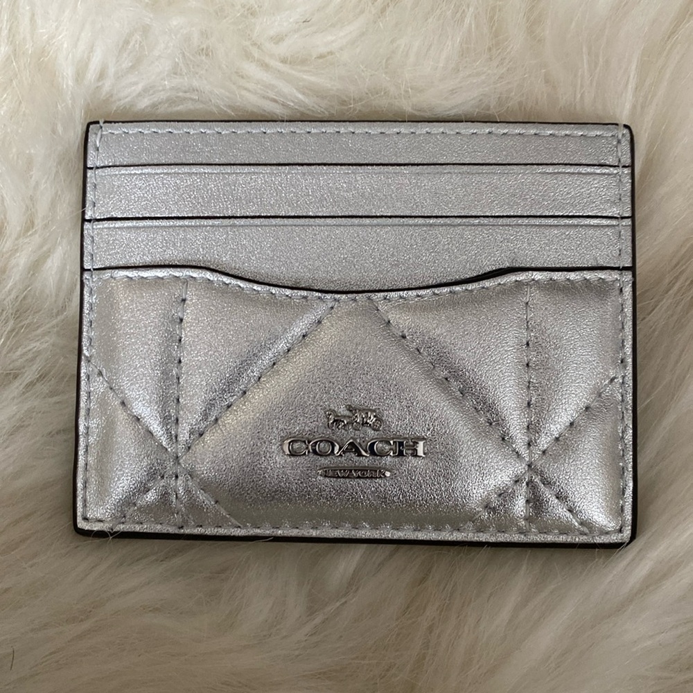 Slim Card Case in Quilted Leather